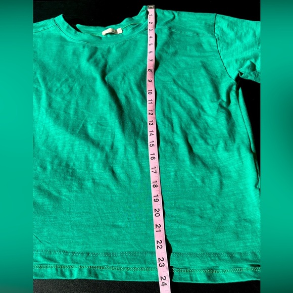 Imperfect cotton blend tee green short sleeve women's tshirt medium casual - Picture 4 of 10